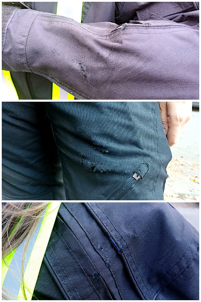 Kontakt z asfaltem przy małej prędkości. (MotoNiedzwiedz.pl)