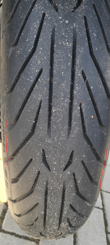 MotoNiedzwiedz.pl opona bezpośrednio po szkoleniu