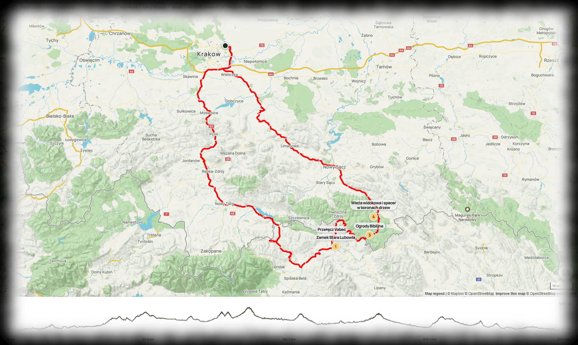 10. Pieniny II (372 km)