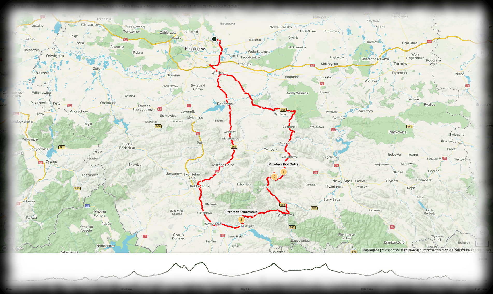 27. Przełęcz pod Ostrą (220 km)